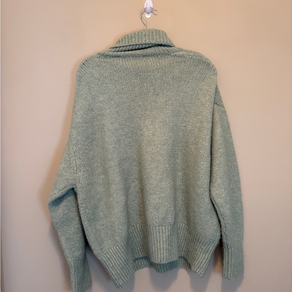 Zara Sage Green Turtleneck Sweater - Picture 5 of 9